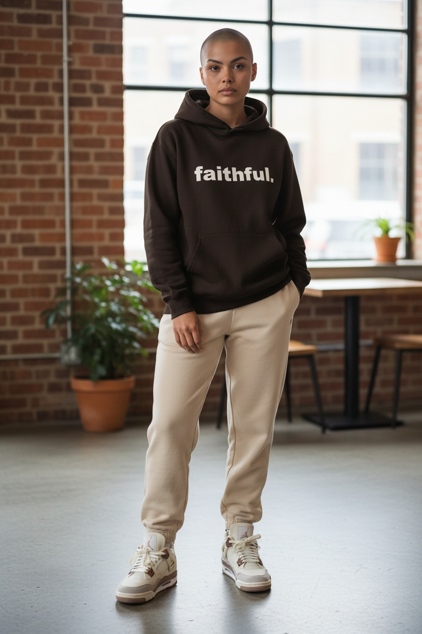 faithful. Coffee/Splash of Cream Hoodie