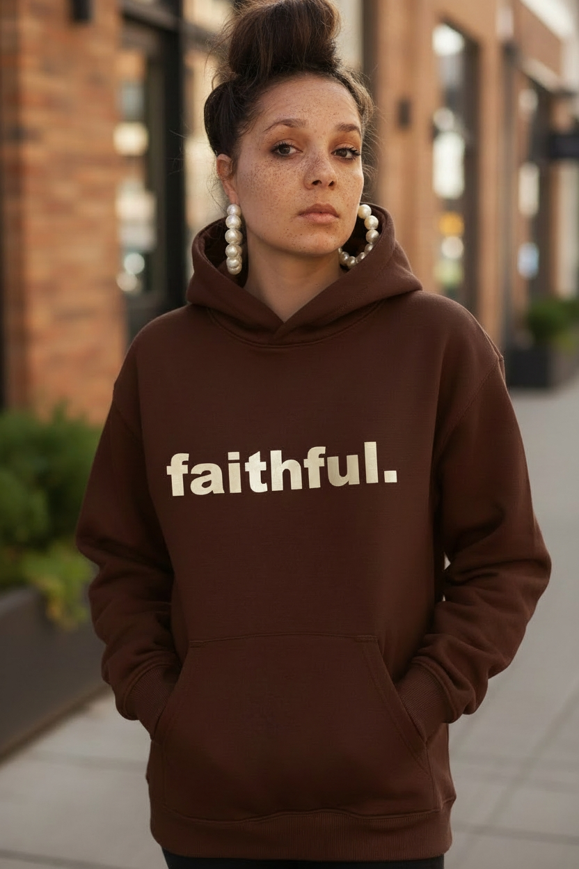 faithful. Coffee/Splash of Cream Hoodie